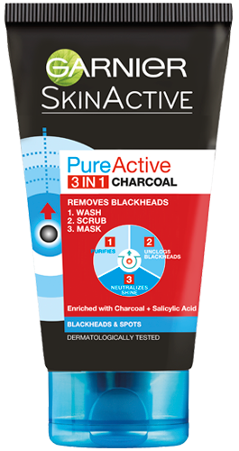 Garnier Skin Active Pure Active 3-in-1 Charcoal